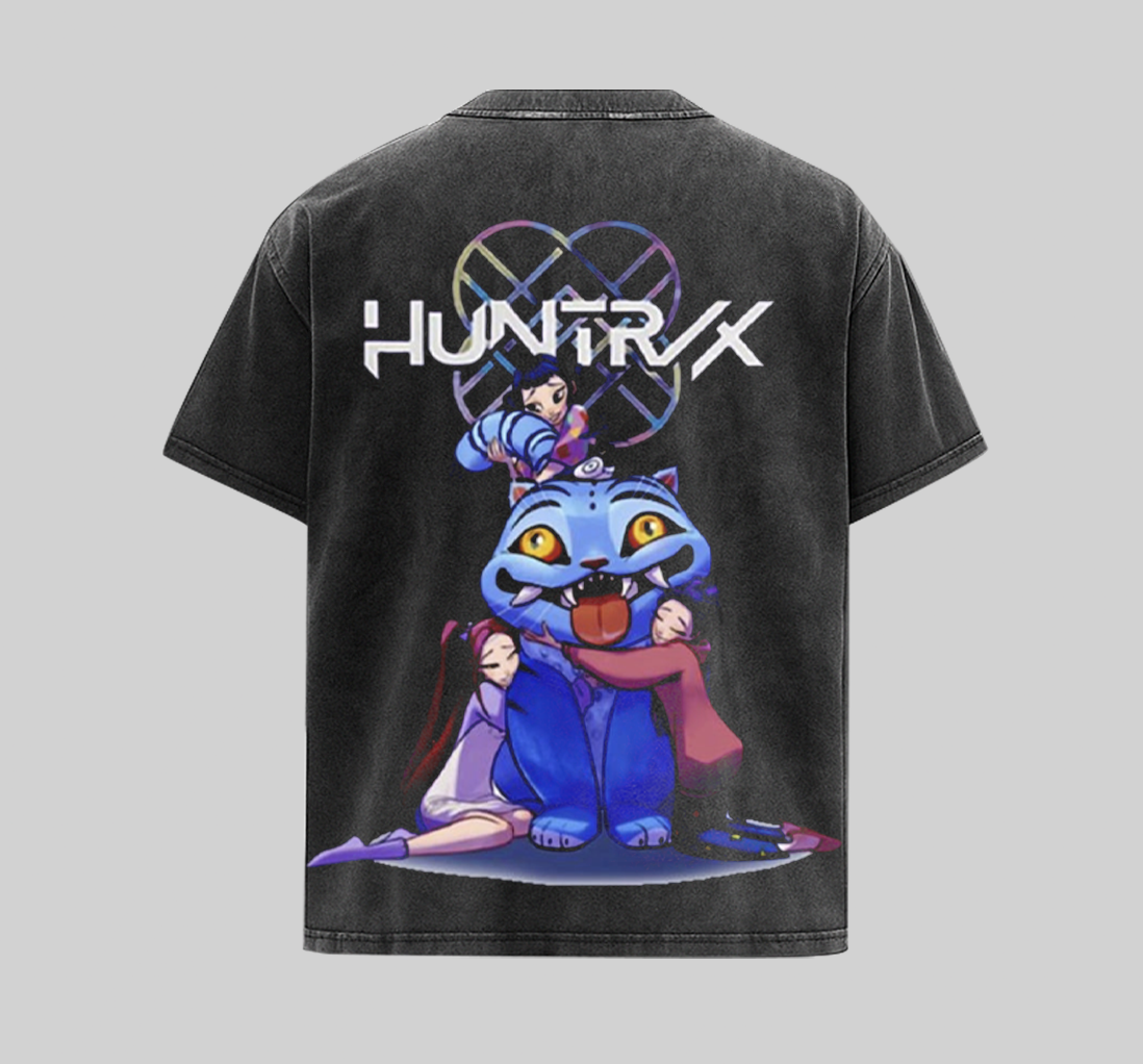 Blue Tiger and Bird Huntrix KPop Demon Hunter VRS Shirt [KPX] - Image 2